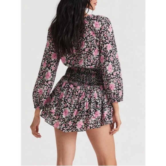 LOVESHACKFANCY Netra Dress in Raspberry Spice Latte - Picture 2 of 8